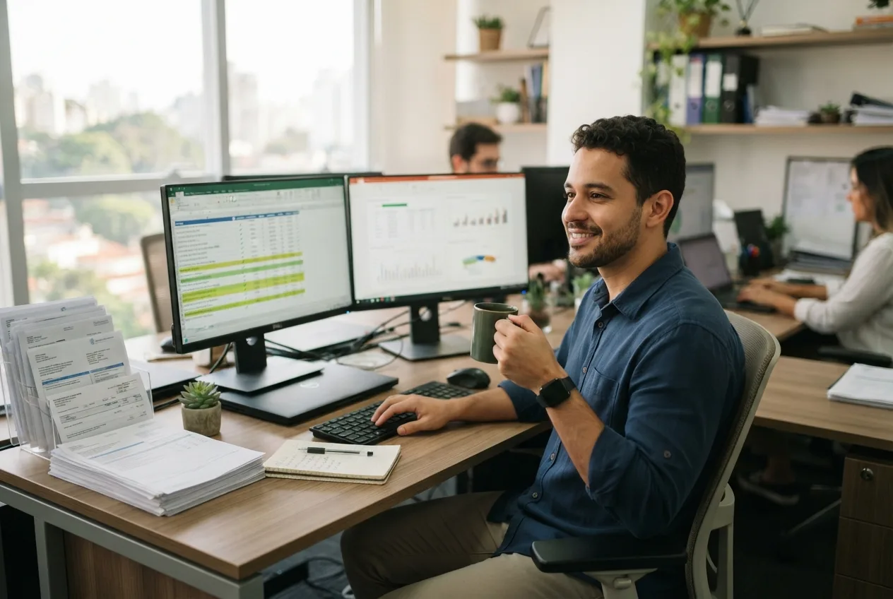 Financeiro que confere sozinho — Conciliação automática